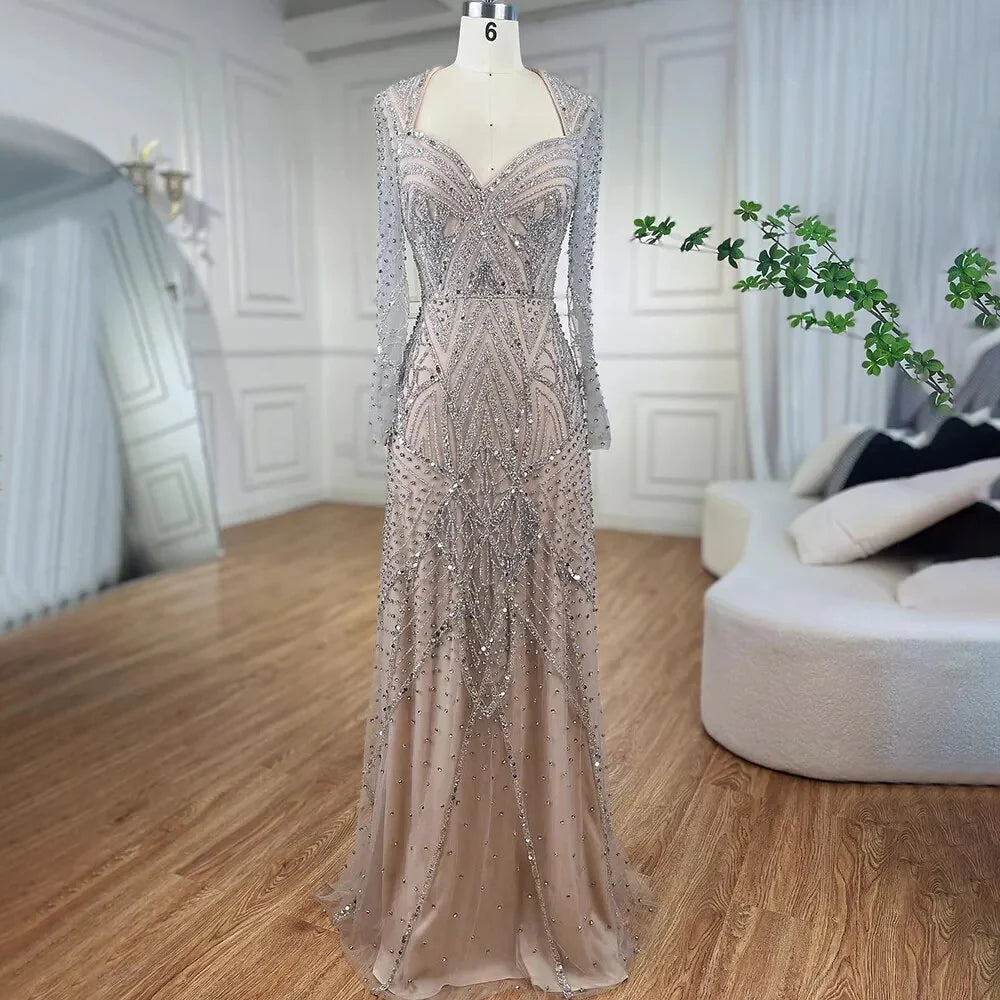 Robe dos nu strass