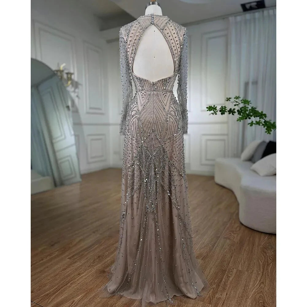 Robe dos nu strass
