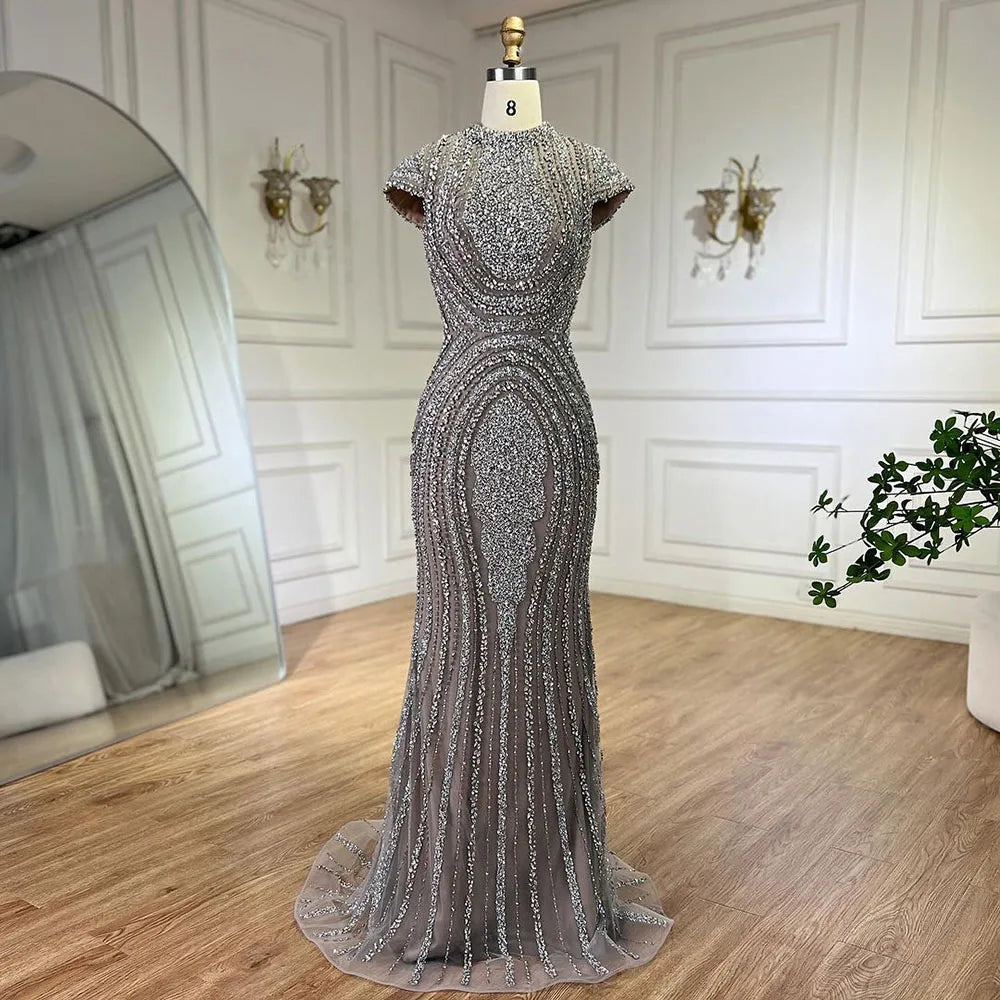 Robe strass manche courte