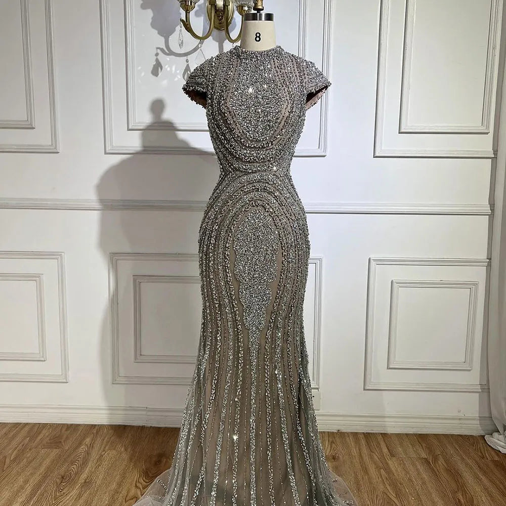 Robe strass manche courte