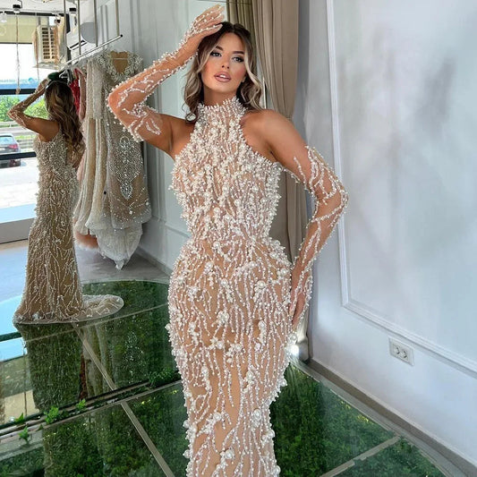 Robe à perle strass