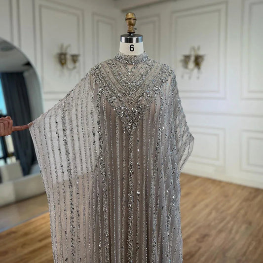 Robe de luxe abaya cape strass
