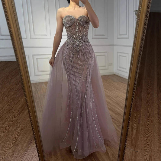 Robe bustier strass surjupe