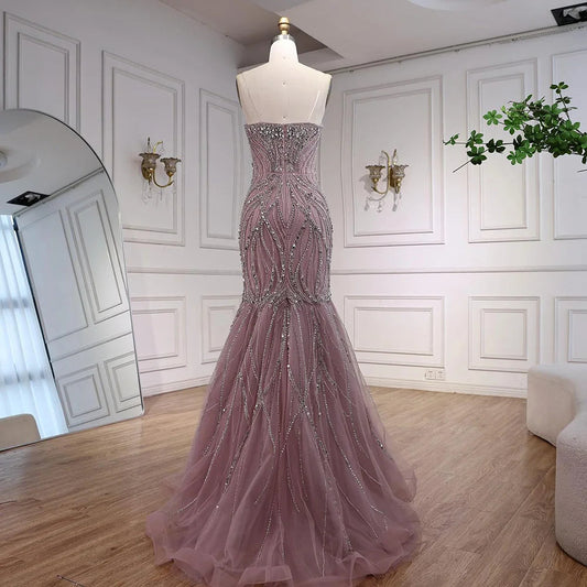 Robe bustier strass volume